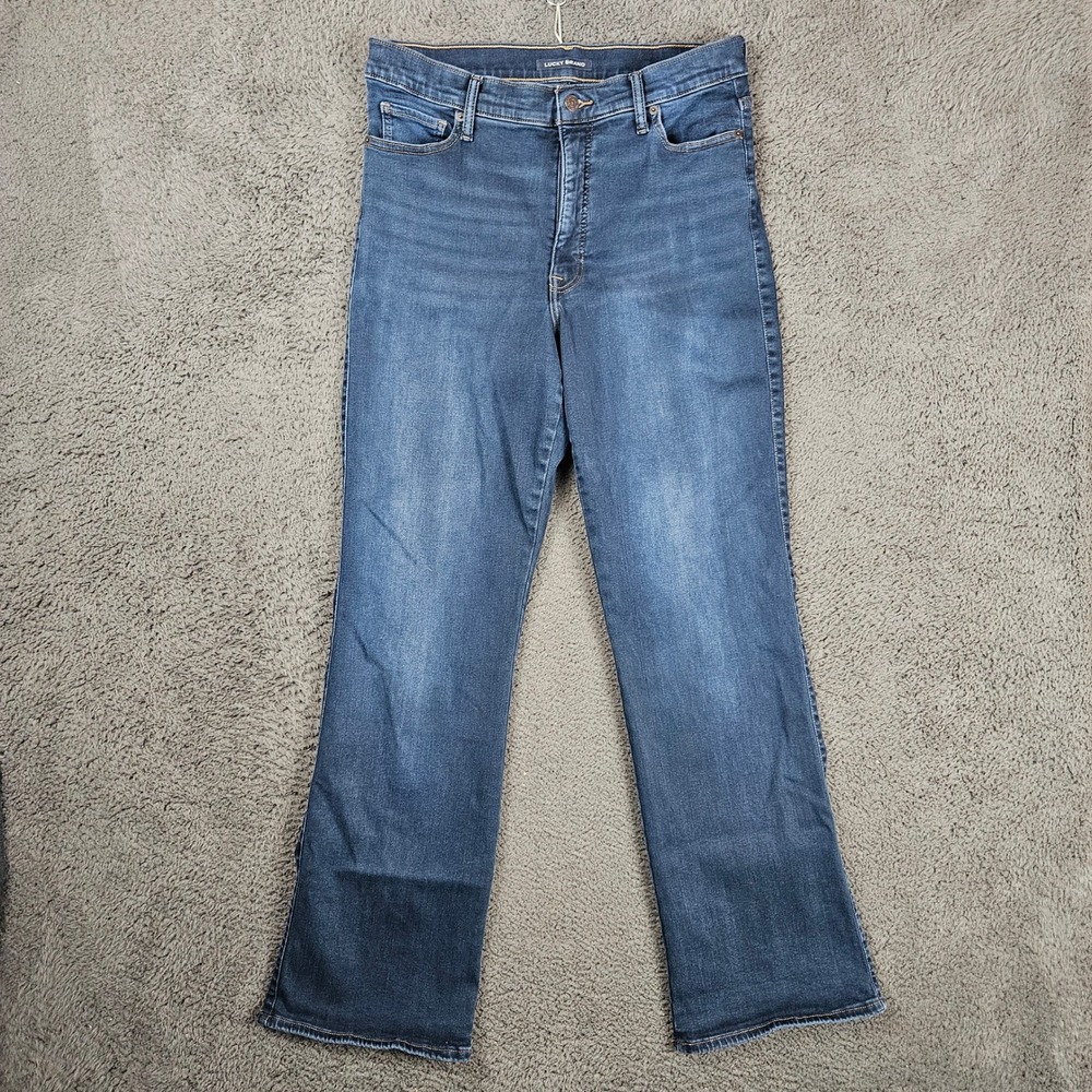 Lucky Brand Uni Boot High Rise Bootcut Jeans Dark Wash Blue Size 5 33-35 Regular